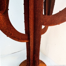 Cactus Métal Corten Design 3 branches REALTEK - 3