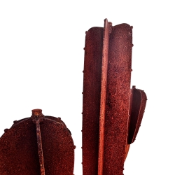 Cactus Métal Corten Design 3 branches REALTEK - 5