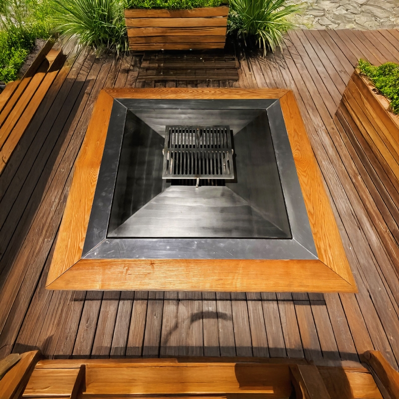 Plateau bois central pour Braséro  Realtek FR 83