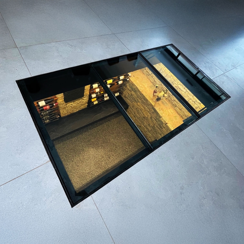 Trappe de cave en verre
