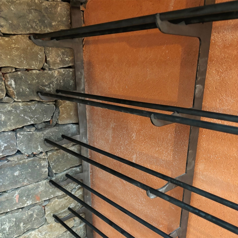 Rondin acier pour rack bouteille cave