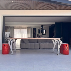 Table Métal et Bois Design REALTEK - 2