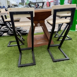 Tabouret Métal Bois