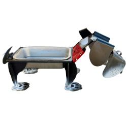 Gamelle en métal pour chien personnalisable