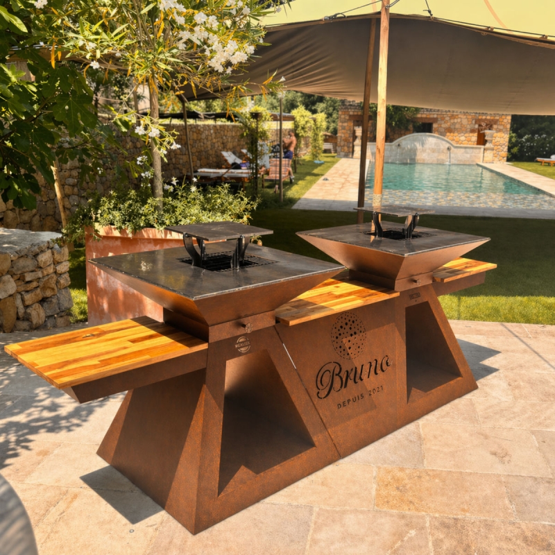 Braséro "l'évènementiel" professionnel corten Design Realtek