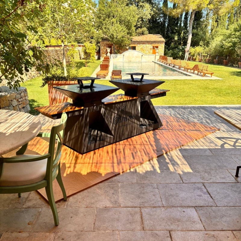 Braséro Design Professionnel Personnalisé pour les brunchs Chez Bruno